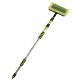 Щетка для мытья  ZIZAY телескопическая длина 3 метра с клапаном под воду и краником, щетина 25х5см