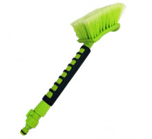 Щетка для мытья  ZIZAY длина 49 см с клапаном под воду и краником, мягкая ручка, высота щетины 6 см