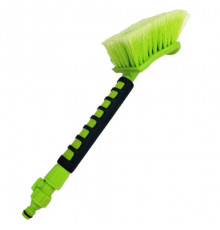 Щетка для мытья  ZIZAY длина 49 см с клапаном под воду и краником, мягкая ручка, высота щетины 6 см