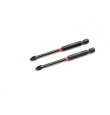Бита ударная 1/4'', PZ2 × 90 мм, 2 шт. ДТ