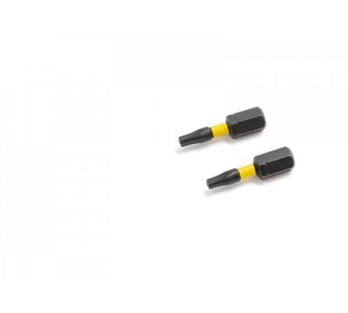 Бита ударная 1/4'', Т27 × 25 мм с отверстием, 2 шт. ДТ