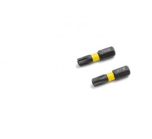 Бита ударная 1/4'', Т30 × 25 мм с отверстием, 2 шт. ДТ