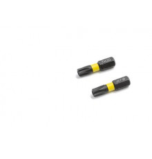 Бита ударная 1/4'', Т30 × 25 мм с отверстием, 2 шт. ДТ