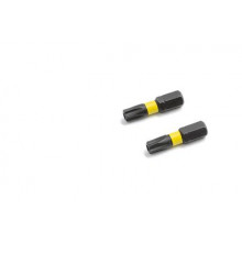 Бита ударная 1/4'', Т40 × 25 мм с отверстием, 2 шт. ДТ