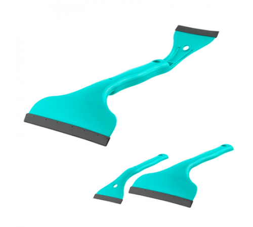 Водосгон - скребок двухсторонний 16х8,5см ZIZAY бирюзовый