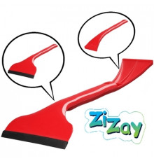 Водосгон - скребок двухсторонний 16х8,5см ZIZAY красный