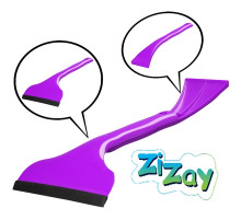 Водосгон - скребок двухсторонний 16х8,5см ZIZAY фиолетовый