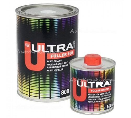 Грунт акриловый Novol+отв. 100 ULTRA FULLERR 5+1  0,8л+0,16л белый