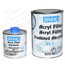 Грунт STUDIO Novol+отвердитель 0,8л+0,2л серый