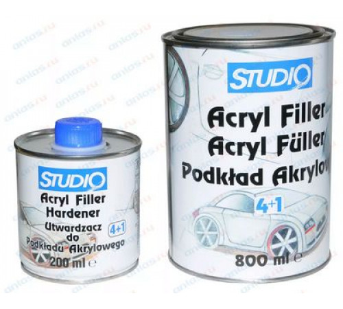 Грунт STUDIO Novol+отвердитель 0,8л+0,2л серый