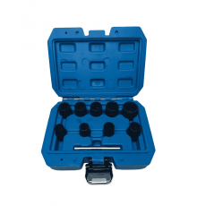 Набор головок экстракторов для поврежденных болтов и гаек 10 пр.(10-19 мм;50 мм)Cr-Mo Дело Мастера