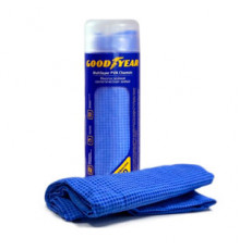 Салфетка замшевая с тиснением в тубе Goodyear 43*64см голубая