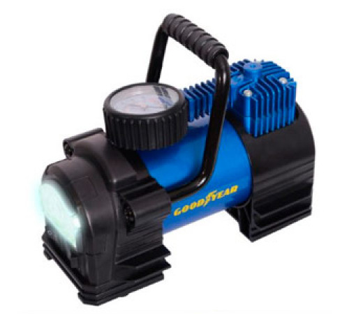 Компрессор GY-35L LED 35л/мин с фонарем,со съемной ручкой,сумка для хранения Goodyear