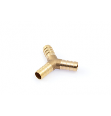 Штуцер соединительный Y-образный латунный ёлочка 11мм ДТ