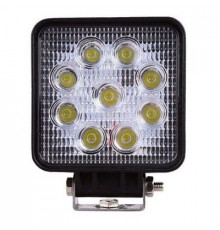 Фара светодиод.дополн. 9 Cree smd 27Вт 10-30В, квадратн. дл.110мм