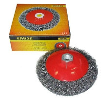 Щетка метал. для УШМ тарелка 125мм М14 ЕРМАК