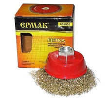 Щетка метал. для УШМ чашка  65мм М14 ЕРМАК