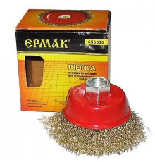 Щетка метал. для УШМ чашка  65мм М14 ЕРМАК