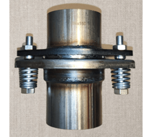 Фланец в сборе демпферный для труб 54мм (2фланца+кольцо+болты+пружины)