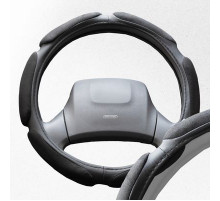 Оплетка искусственная замша с перфорацией L (39-41 см) SKYWAY Mix Sponge classic Черный