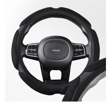 Оплетка искусственная замша с перфорацией M (37-39 см) SKYWAY Mix Sponge classic Черный