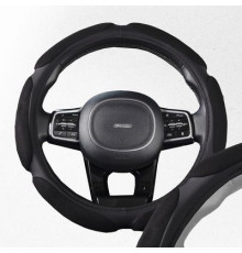 Оплетка искусственная замша с перфорацией M (37-39 см) SKYWAY Mix Sponge classic Черный