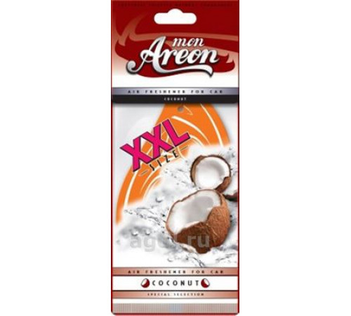Ароматизатор AREON бумажный MON XXL COCONUT (Кокос) ~
