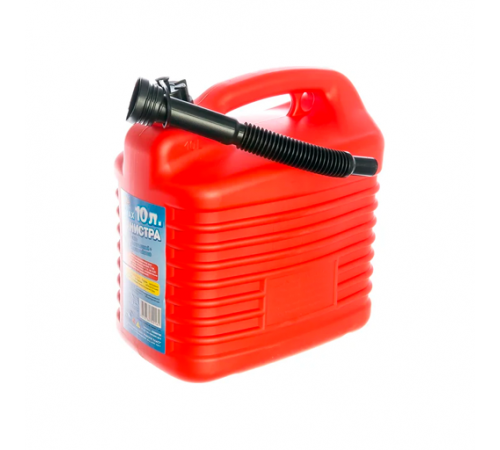 Канистра для ГСМ  10л. пластик (с заливным устройством) Мамонт