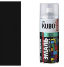 Краска универсальная черная матовая RAL-9005 KUDO аэрозоль 520мл