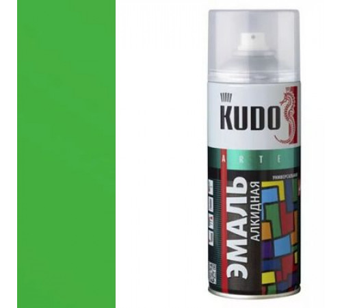 Краска универсальная Светло-зеленая KUDO аэрозоль 520мл