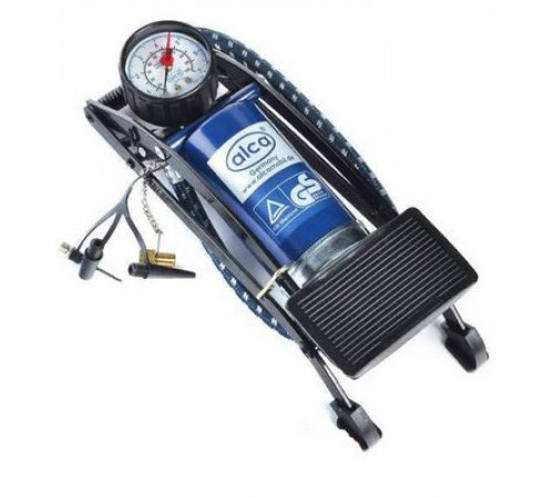 Насос ножной ALCA ножной с манометром одинарный 201200