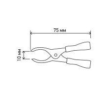 Крокодилы  15А 75 мм REXANT