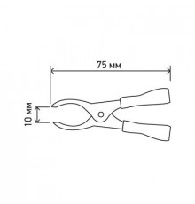 Крокодилы  15А 75 мм REXANT