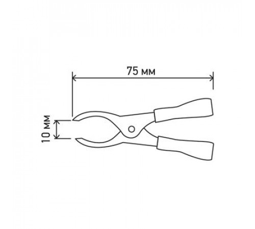 Крокодилы  15А 75 мм REXANT