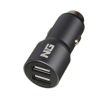 Разветвитель прикуривателя 2USB, 2.4А, 12/24В металл