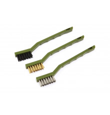 Корщетка-мини набор (латунная, нержавеющая сталь, нейлоновая), 3 шт. ДТ