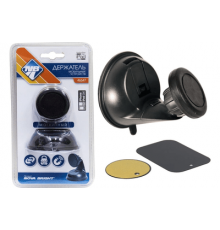 Держатель моб. устройств Nova Bright магнитный на малой подставке, присоска c фиксатором (круглый)