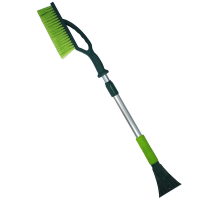 Щетка ZIZAY для уборки снега телескопическая 84,5-114см со скребком