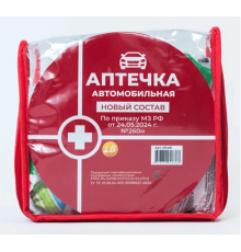 Аптечка автомобильная Балтстрой  в сумке ПВХ новый состав  (приказ МЗ 260н)