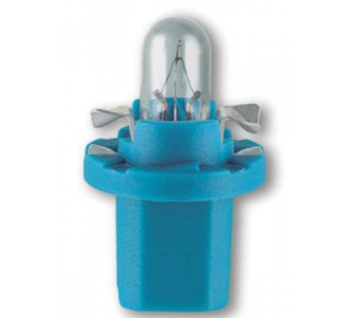 Лампа 1,2W  12V Bx8,5d (синий патрон)