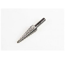 Сверло ступенчатое по металлу с шестигранным хвостовиком, 5 ступ., Ø4-12мм ДТ