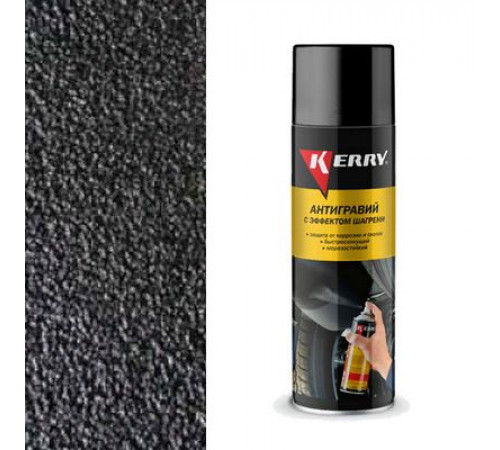 Антигравий KERRY 650мл черный с эффектом шагрени аэрозоль